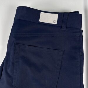 Peter Millar EB66 Pants Mens 35 X 32 Navy Performance Golf 5-Pocket Stretch